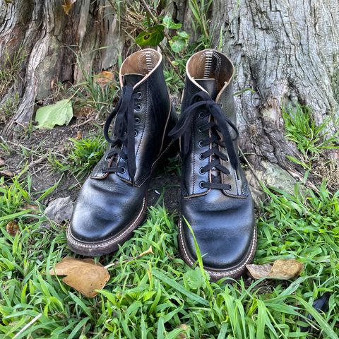 John Lofgren M-43 Service Shoes in Shinki Black Teacore Horsebutt