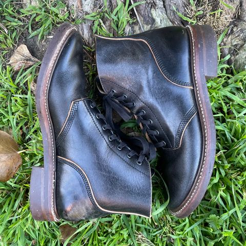 John Lofgren M-43 Service Shoes in Shinki Black Teacore Horsebutt