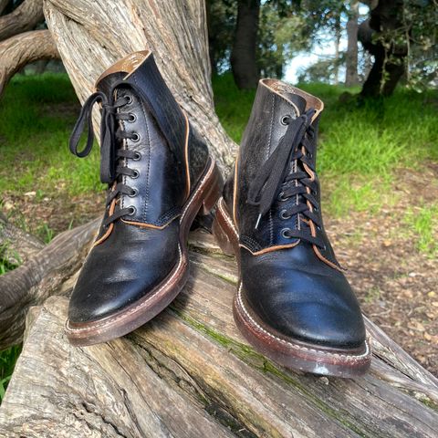 John Lofgren M-43 Service Shoes in Shinki Black Teacore Horsebutt