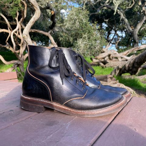 John Lofgren M-43 Service Shoes in Shinki Black Teacore Horsebutt