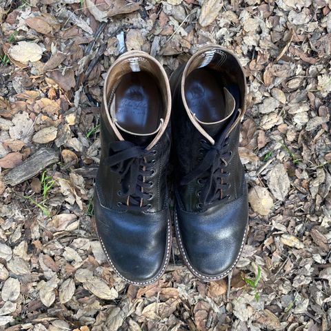 John Lofgren M-43 Service Shoes in Shinki Black Teacore Horsebutt