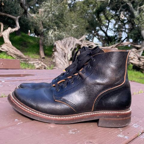 John Lofgren M-43 Service Shoes in Shinki Black Teacore Horsebutt