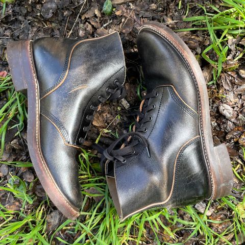 John Lofgren M-43 Service Shoes in Shinki Black Teacore Horsebutt