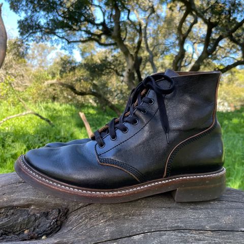 John Lofgren M-43 Service Shoes in Shinki Black Teacore Horsebutt