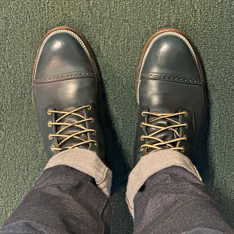 View photo of Unmarked DB Hunter in Horween Navy Chromexcel