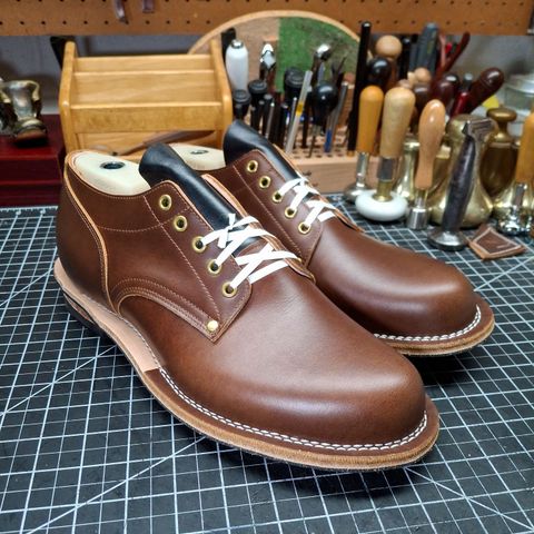 New River Boot Quade in Horween Toasted Coconut Latigo