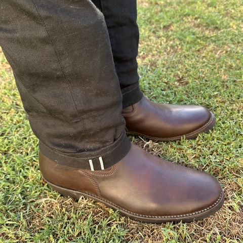 Addict Boots AB-01 Engineer Boots in Brown Horsehide