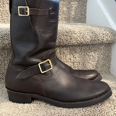 Addict Boots AB-01 Engineer Boots in Brown Horsehide