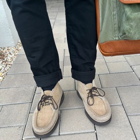 Russell Moccasin Premier Chukka in Tan Laramie Suede