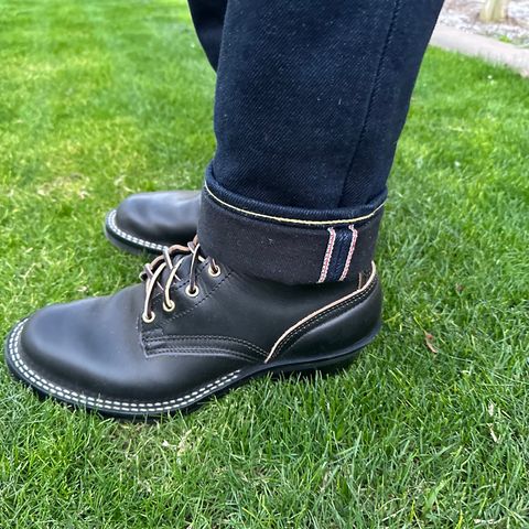 View photo of Nicks Packer in Horween Black Chromexcel