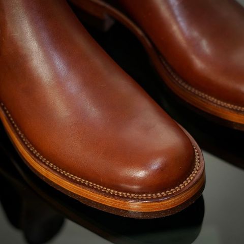 Fortis Wholecut Chelsea in Wickett & Craig Medium Brown English Bridle