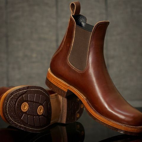 Fortis Wholecut Chelsea in Wickett & Craig Medium Brown English Bridle