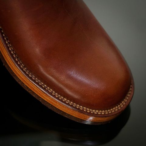 Fortis Wholecut Chelsea in Wickett & Craig Medium Brown English Bridle