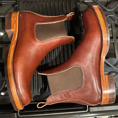 Fortis Wholecut Chelsea in Wickett & Craig Medium Brown English Bridle