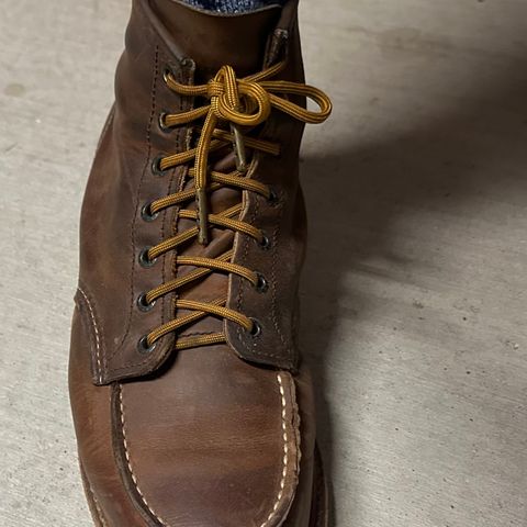 View photo of Red Wing 6-Inch Classic Moc in S.B. Foot Copper Rough and Tough