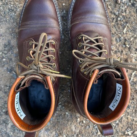 View photo of Nicks Parkhurst V2 in Horween Tan Waxed Flesh