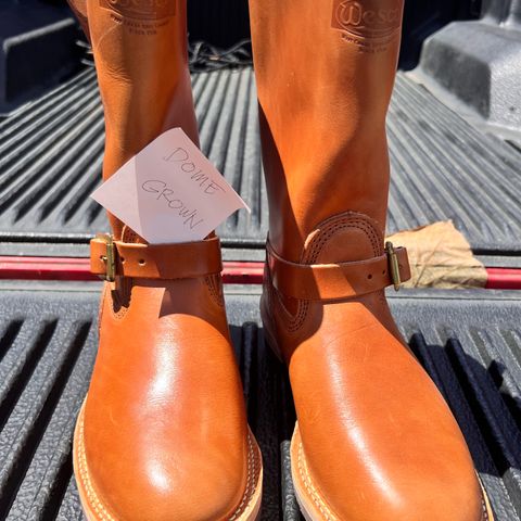 Wesco Boss Engineer Boot in Wickett & Craig Buck Brown Traditional Harness