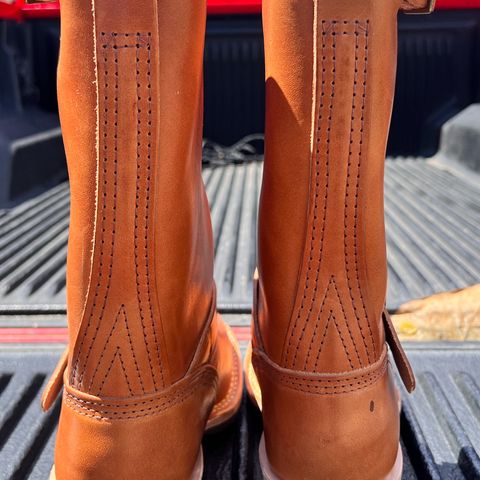 Wesco Boss Engineer Boot in Wickett & Craig Buck Brown Traditional Harness