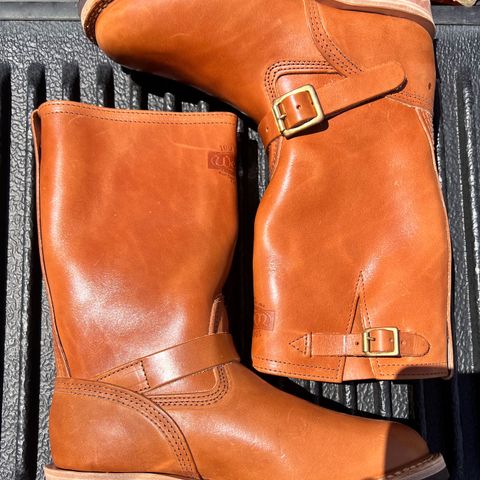 Wesco Boss Engineer Boot in Wickett & Craig Buck Brown Traditional Harness