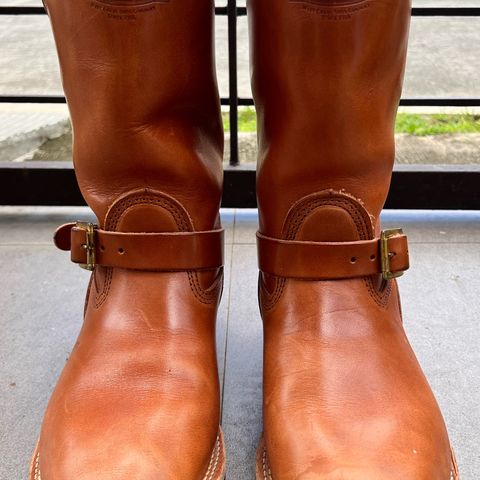 Wesco Boss Engineer Boot in Wickett & Craig Buck Brown Traditional Harness