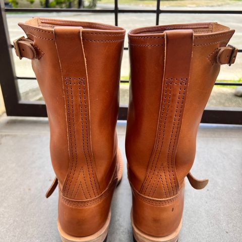 Wesco Boss Engineer Boot in Wickett & Craig Buck Brown Traditional Harness