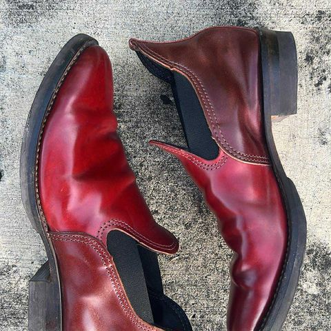 Wesco Romeo in Shinki Ruby Red And Brown Shell Cordovan