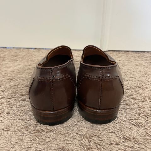 Alden Plain Toe Loafer in Horween Ravello Shell Cordovan