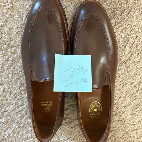 Alden Plain Toe Loafer in Horween Ravello Shell Cordovan
