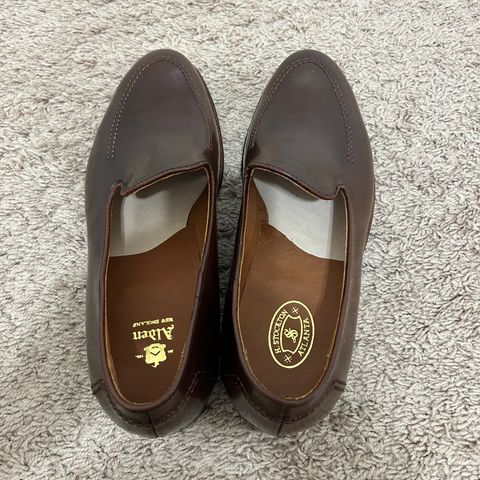 Alden Plain Toe Loafer in Horween Ravello Shell Cordovan