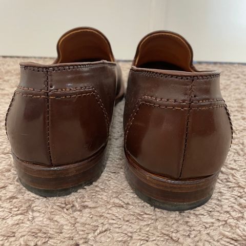Alden Plain Toe Loafer in Horween Ravello Shell Cordovan