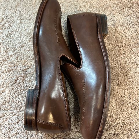 Alden Plain Toe Loafer in Horween Ravello Shell Cordovan