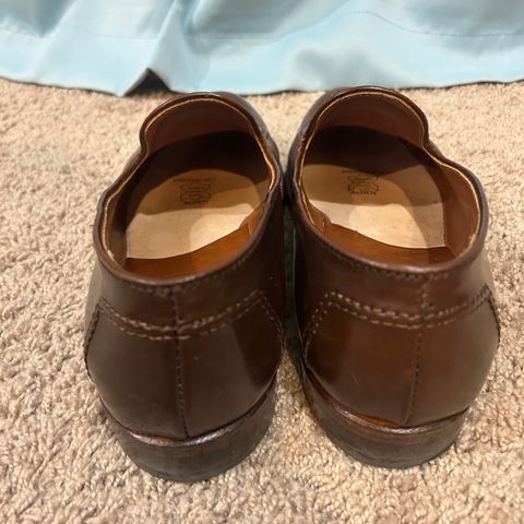 Alden Plain Toe Loafer in Horween Ravello Shell Cordovan