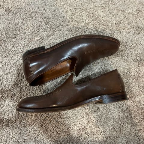 Alden Plain Toe Loafer in Horween Ravello Shell Cordovan