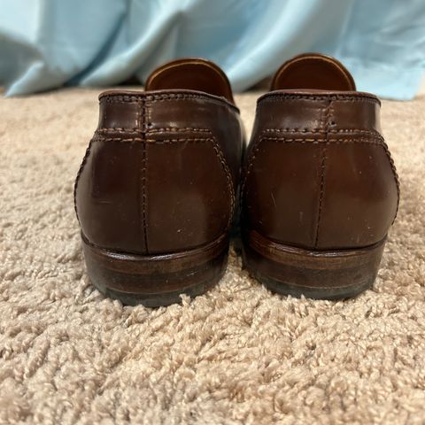 Alden Plain Toe Loafer in Horween Ravello Shell Cordovan
