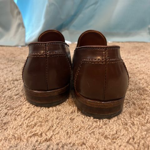 Alden Plain Toe Loafer in Horween Ravello Shell Cordovan