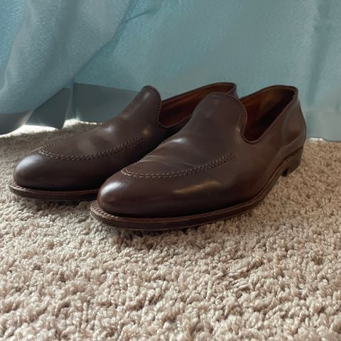 Alden Plain Toe Loafer in Horween Ravello Shell Cordovan