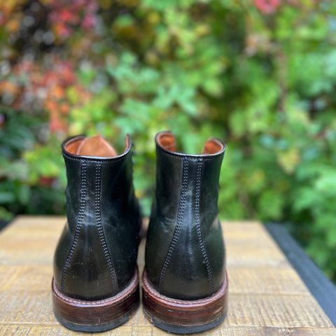 Alden Perforated Cap Toe Boot in Horween Old Bronze Shell Cordovan