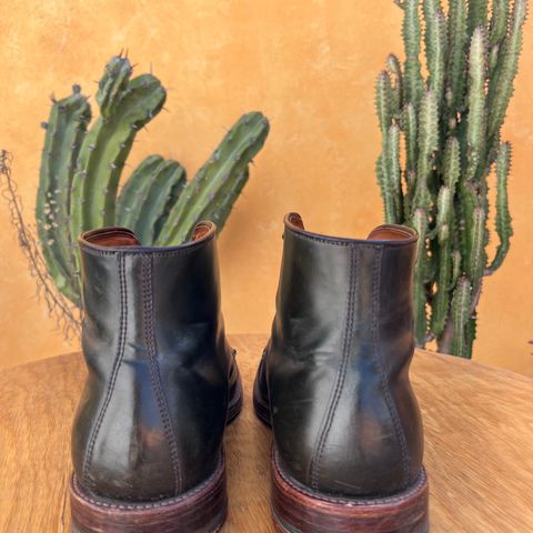 View photo of Alden Perforated Cap Toe Boot in Horween Old Bronze Shell Cordovan