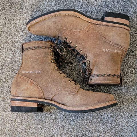 Wesco Hendrik in Horween Natural Chromexcel Horsehide Roughout