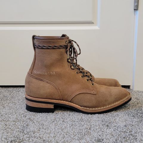 Wesco Hendrik in Horween Natural Chromexcel Horsehide Roughout