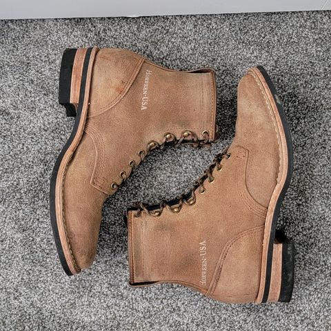 Wesco Hendrik in Horween Natural Chromexcel Horsehide Roughout