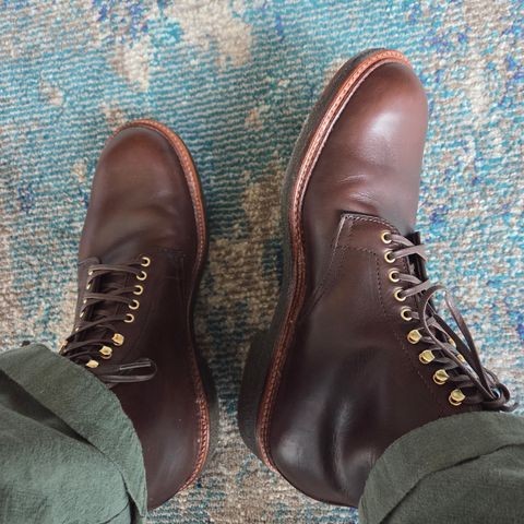 Alden Plain Toe Boot in Horween Brown Chromexcel