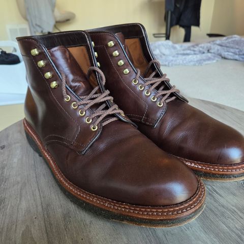 Alden Plain Toe Boot in Horween Brown Chromexcel