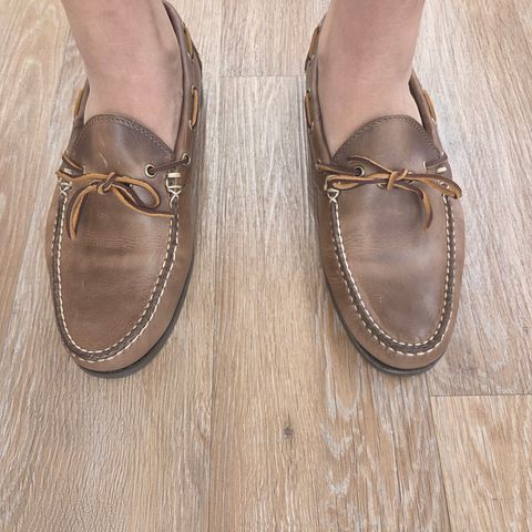 Oak Street Bootmakers Camp Moc in Horween Natural Chromexcel