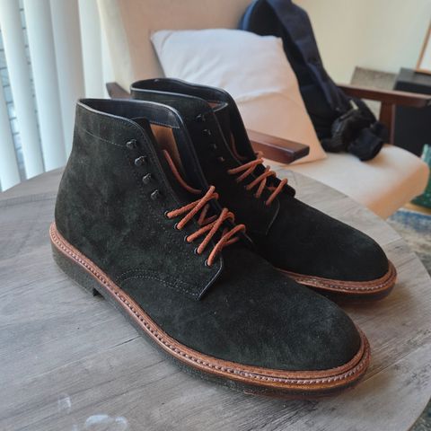 Alden Plain Toe Boot in Horween Earth Reverse Chamois