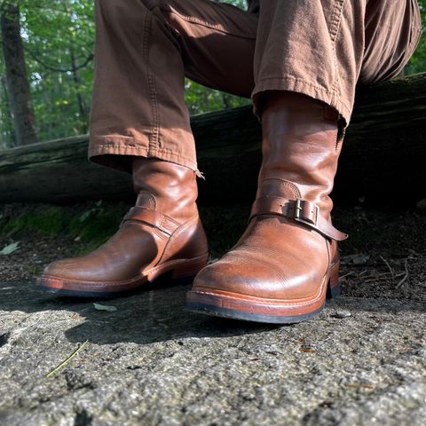John Lofgren Wabash Engineer Boots in Natural