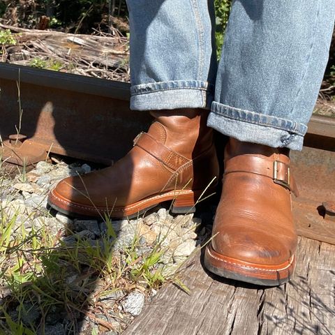 John Lofgren Wabash Engineer Boots in Natural
