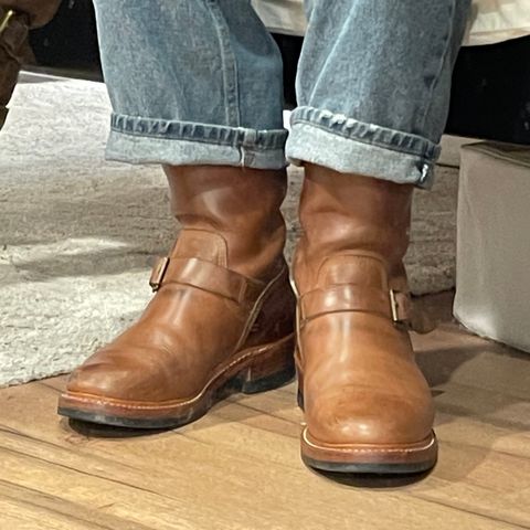 John Lofgren Wabash Engineer Boots in Natural