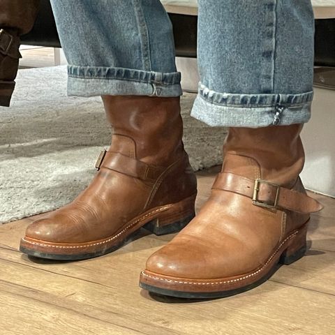 John Lofgren Wabash Engineer Boots in Natural