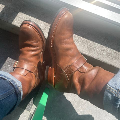 John Lofgren Wabash Engineer Boots in Natural